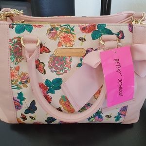 Betsey Johnson Floral Satchel